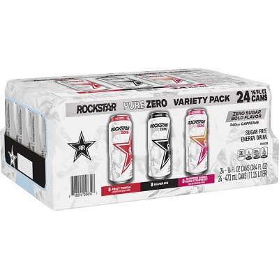 Rockstar® Pure Zero Silver Ice Energy Drink, 4 pk / 16 fl oz