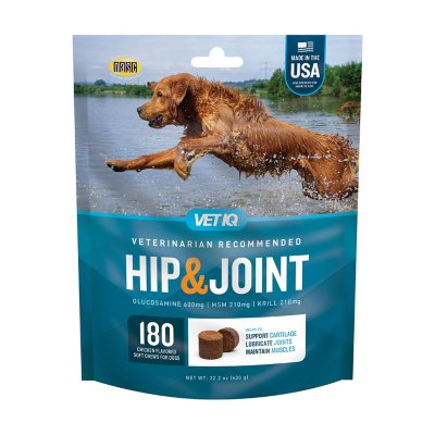 VetIQ Hip \u0026 Joint Chews for Dogs, 180 