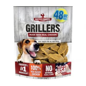 Betsy Farms Grillers Dog Treats , Chicken, 48 oz.