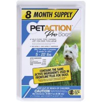 PetAction Plus for Dogs, 8 Doses (Choose Your Size)