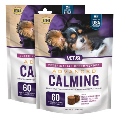 VETIQ Advanced Calming Soft Dog Chews, Hickory Smoke Flavored (60 ct, 1 pk.)