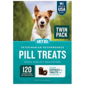 VETIQ Soft Chew Pill Treats, Chicken Flavored, 60 ct., 2pk.