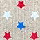 Raffia Stars - 20" x 20", variant on STUDIOCHIC Home Americana Indoor/Outdoor Decorative Pillow