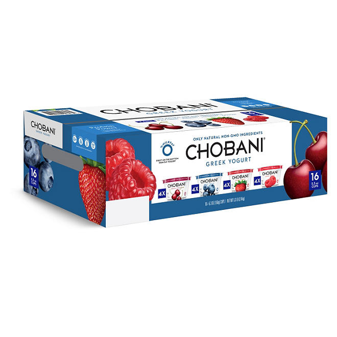 Chobani Greek Yogurt Variety Pack (16 ct.)