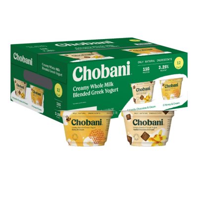 Chobani Whole Milk Greek Yogurt Variety Pack Pk Sam S Club