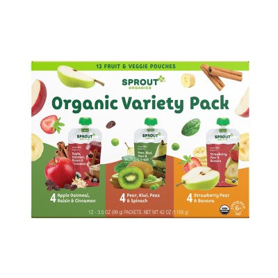 Green Sprouts Reusable Snack Bags 2 Pack - Kids Babies 6+ Months