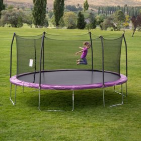 Skywalker Trampolines 17 Oval Trampoline And Enclosure Purple Sam S Club