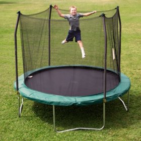 Skywalker Trampolines 10 Round Trampoline And Enclosure Green Sam S Club