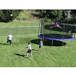 sam's club trampoline with basketball hoop