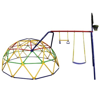 Skywalker Sports 10 Geo Dome Climber With Swing Set