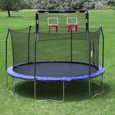 Featured image of post Rectangular Trampoline With Basketball Hoop