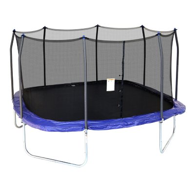 Hechting Verdeel Voorlopige naam Skywalker Trampolines 15' Square Trampoline with Enclosure, Blue - Sam's  Club