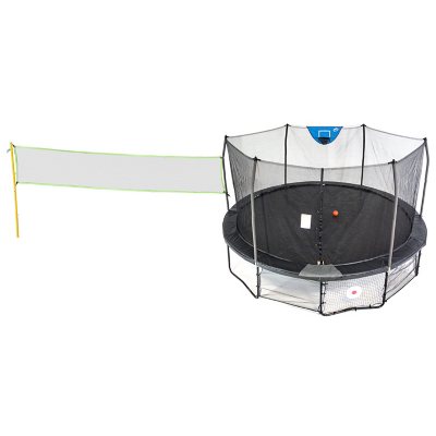 Skywalker Trampolines 16′ Deluxe Round Sports Arena Trampoline with Enclosure