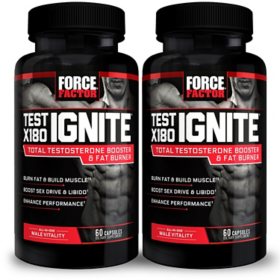 Force Factor Test X180 Ignite Testosterone Booster (120 ct., 2 pk.)