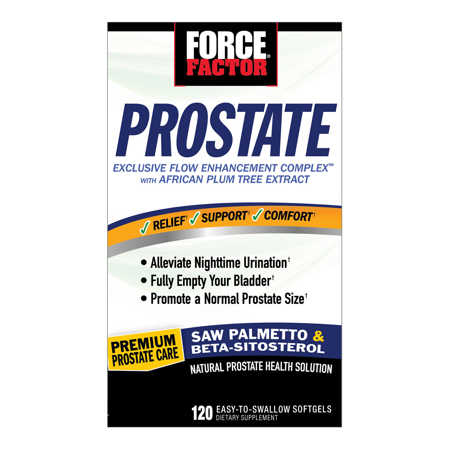 Force Factor Prostate Support Supplement Softgels (120 ct.)