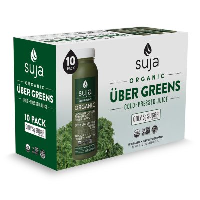 Suja Organic Uber Greens 10.5 fl. oz. 10 pk. Sam s Club