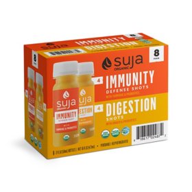 Suja Organic Immunity Defense and Digestion Shots Variety Pack, 2 fl. oz., 8 pk.