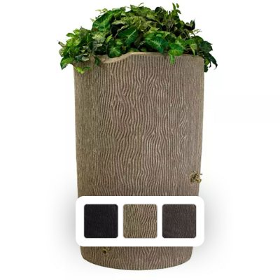 Good Ideas Impressions Bark 90 Gallon Rain Saver - Oak( used) 