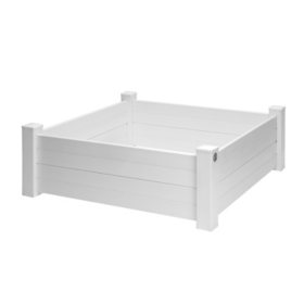 Garden Wizard Classic White Raised Garden Bed