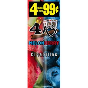 4 Kings Melonberry Cigarillos (4 ct., 15 pk.)