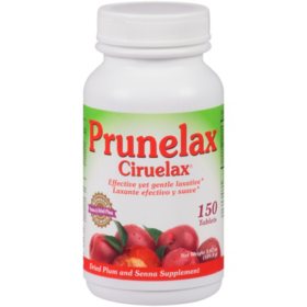 Prunelax Dried Plum & Senna Laxative Tablets  (150 ct.)
