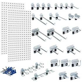 Wall System Steel Pegboard Organizer