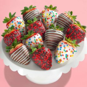 Happy Birthday Chocolate Covered Strawberries, 12 ct.