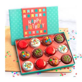 Happy Birthday Chocolatey Covered Cookies, 12 ct. 