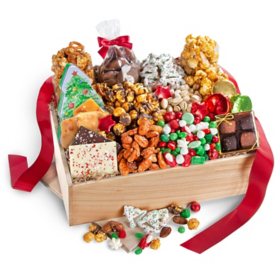 Golden State Fruit Deck the Halls Chocolate Sweets and Treats Gift Crate
