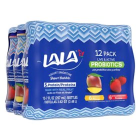 LALA Yogurt Smoothie With Probiotics, Variety Pack (7 fl. oz., 12 pk.)