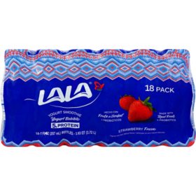 LALA Yogurt Wild Strawberry Smoothie with Probiotics (7 fl. oz. bottle, 18 ct.)