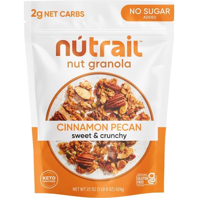 NuTrail Low Carb Keto Nut Granola, Cinnamon Pecan (22 oz.) - Sam's