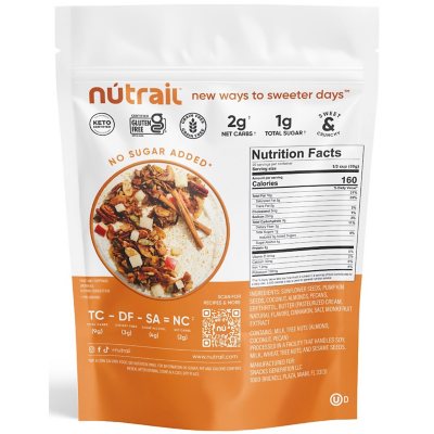 NuTrail Keto Nut Granola Honey Nut 2-pack (22 oz. each)