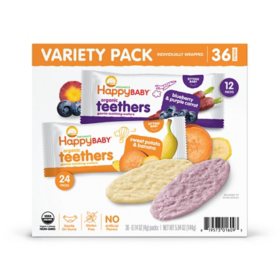 Happy Baby Organics Teethers Variety Pack (36 ct.)