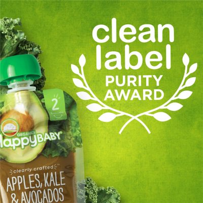 Happy es Happy Baby, Organic Baby Food, 6+ Months, Apples