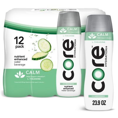 Core Hydration+ Nutrient Enhanced Water: Pink Grapefruit Extract, Lemon  Extract, Cucumber Essence 