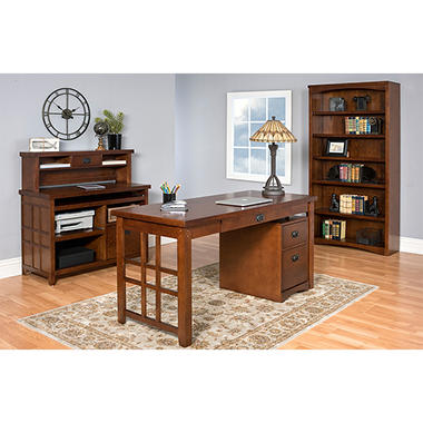 Mission Park 5-Piece Office Furniture Collection, Mission Finish