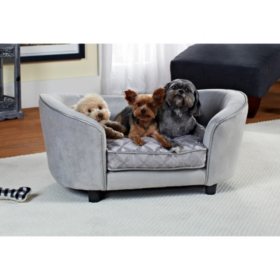 Enchanted Home Pet Ultra Plush Quicksilver Pet Bed, Medium Dogs Up To 30 lbs