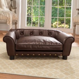 Enchanted Home Pet Brisbane Pet Sofa Pebble Brown Medium Dogs Up