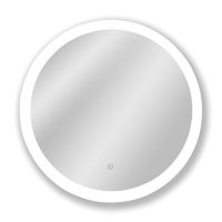 Homewerks 22 in. Round Frameless LED Bathroom Mirror with Anti-Fog Technology
