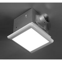 Homewerks Smart Vent Bathroom Ventilation Fan with Humidity Sensor and LED Light
