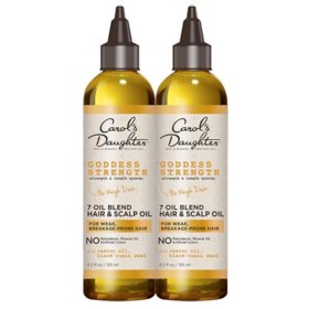 Carol's Daughter Goddess Strength 7 Oil Scalp and Hair Oil Duo Pack, 4.2 fl. oz., 2 pk.