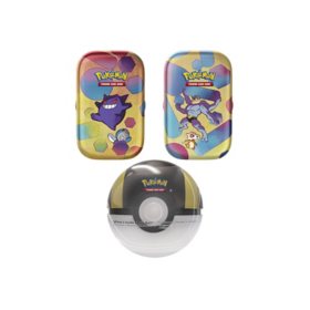 Pokémon Poke Ball + Two Mini Tins (Assorted Styles)
