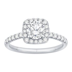 1.35 CT. T.W. Diamond Engagement Ring in 14K White Gold		