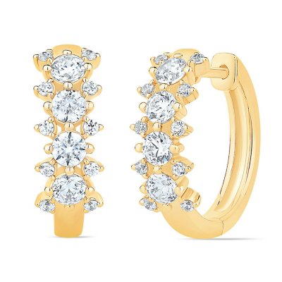 Sam's club diamond on sale hoop earrings