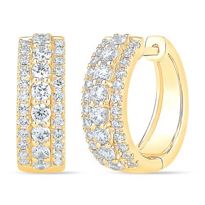 Sam's club diamond on sale hoop earrings