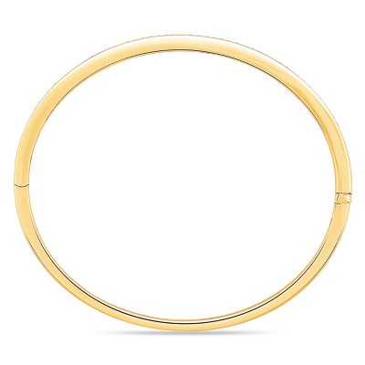 1.00 CT. T.W. Round Cut Pave Diamond Bangle Bracelet in 14K 1.00 CT. T.W. Round Cut Pave Diamond Bangle Bracelet in 14K