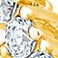 Yellow Gold, variant on 1.00 CT. T.W. Round Cut Diamond Semi Tennis Necklace in 14K Gold
