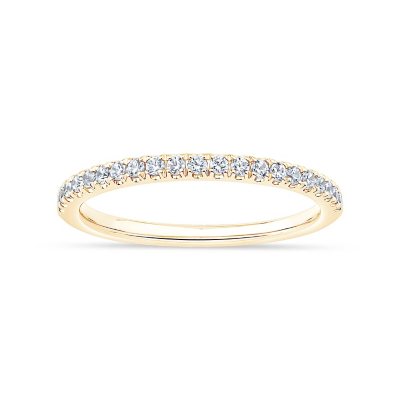 Lab Created 0.20 CT. T.W. Round Cut Diamond Band in 14K Gold - Yellow Gold, 8.5:- Yellow Gold, 8.5