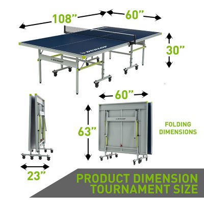 MD Sports Official Size 2-piece Table Tennis Table with Table Cover